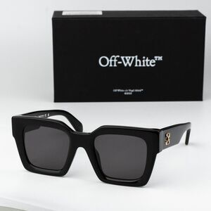 Off-White JACKSON Men Sunglasses Black Grey Square OERI13I JACKSON 1007